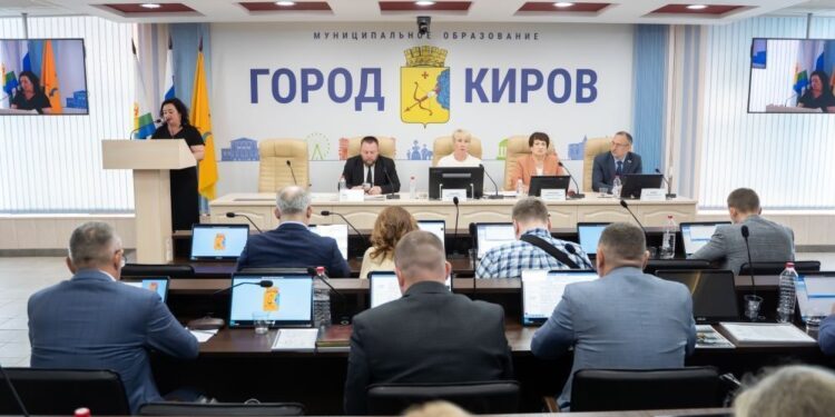 Оснащение зала заседаний Кировской городской Думы