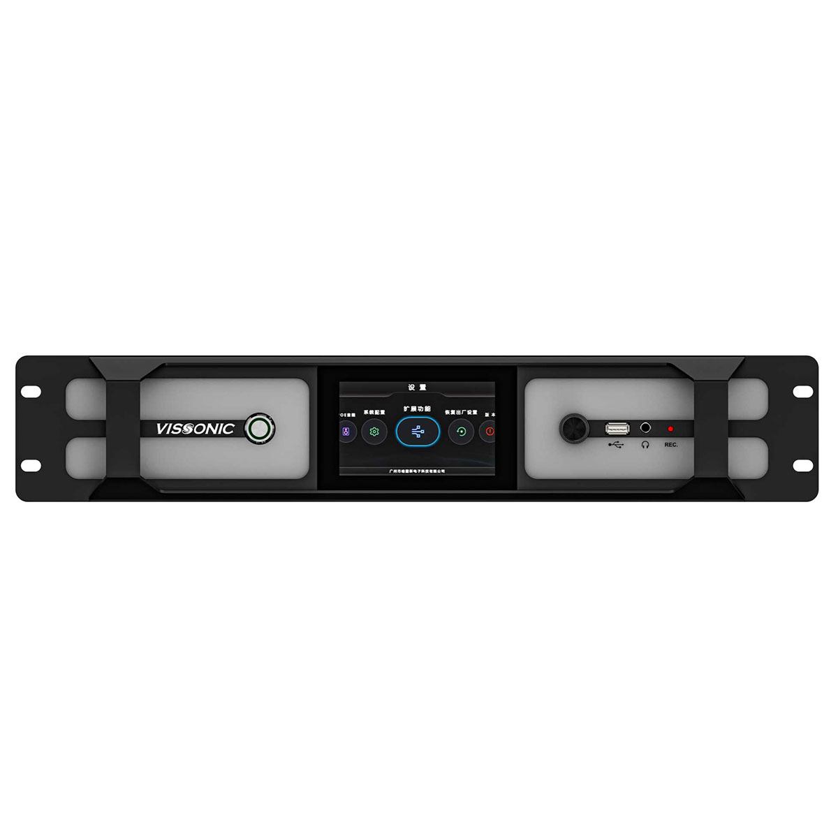 Контроллер конференц-системы VIS-DCP3000. Вид спереди